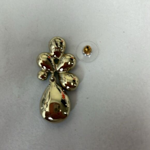 J. Crew Factory CE757 Crystal Green Petal Statement Earrings/NWT - Picture 9 of 9